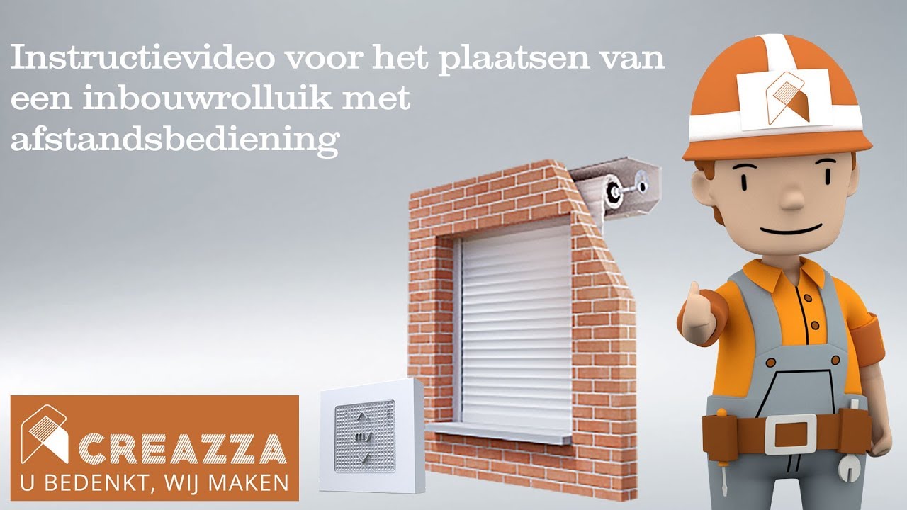 Vervangen rolluikblad van een inbouwrolluik met afstandsbediening en Somfy motor | Creazza