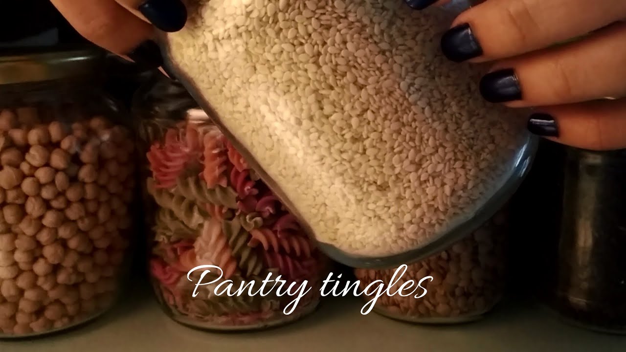 ASMR Lofi Tapping / Pantry Sounds: Jars, Containers / Minimal Talking