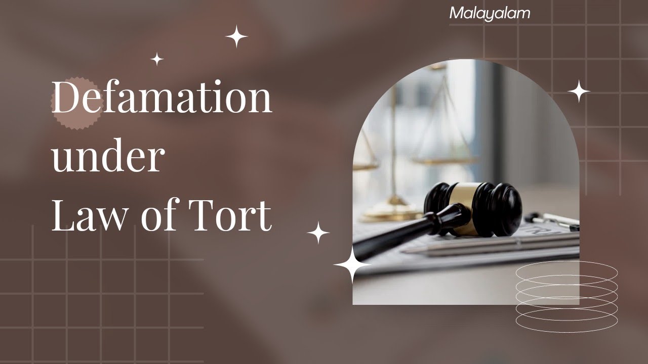 Defamation | Law of Tort | Libel | Slander