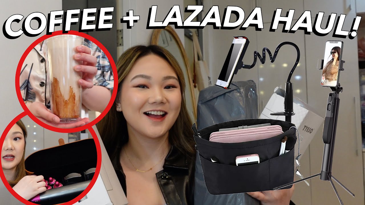 LET'S MAKE ICED COFFEE + LAZADA HAUL!! | ASHLEY SANDRINE