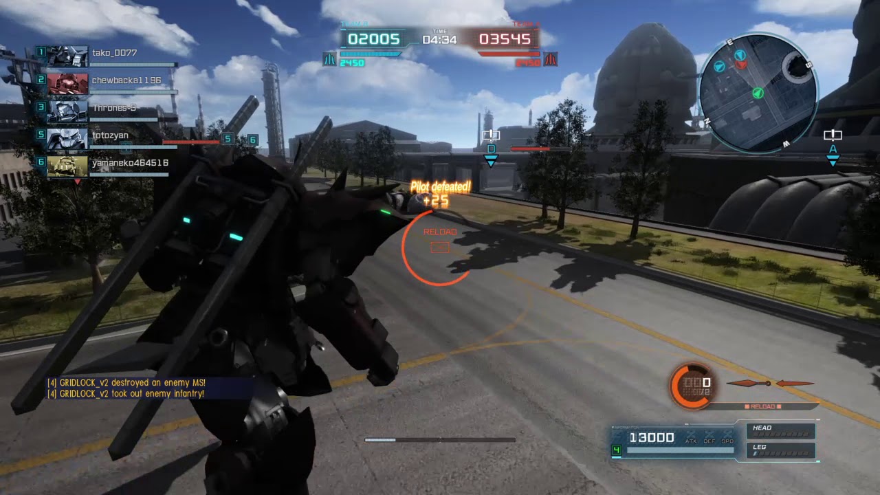 GUNDAM BATTLE OPERATION 2:MS-08TX/N Efreet Nacht Gameplay