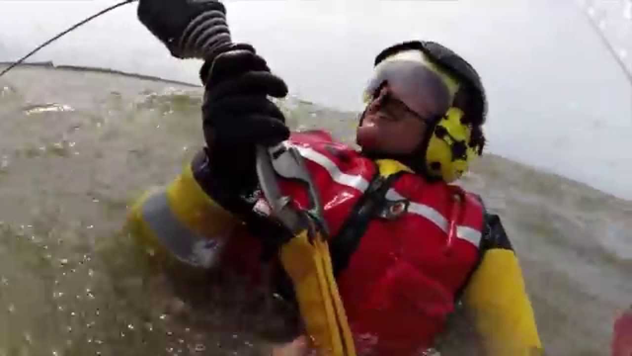 SAR Katwijk 2014 #hoisten reddingboot de Redder met NHV en SAR Leeuwarden