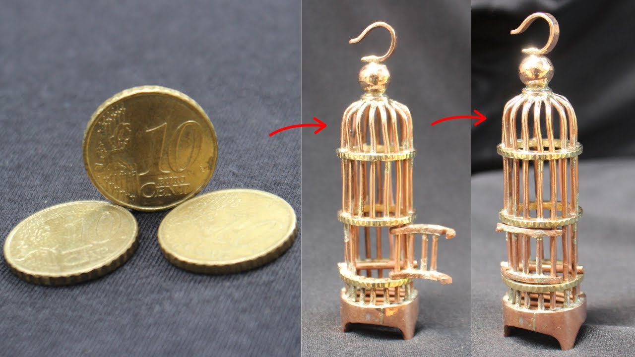 make a 3d birdhouse from coins and copper - metal craftsman