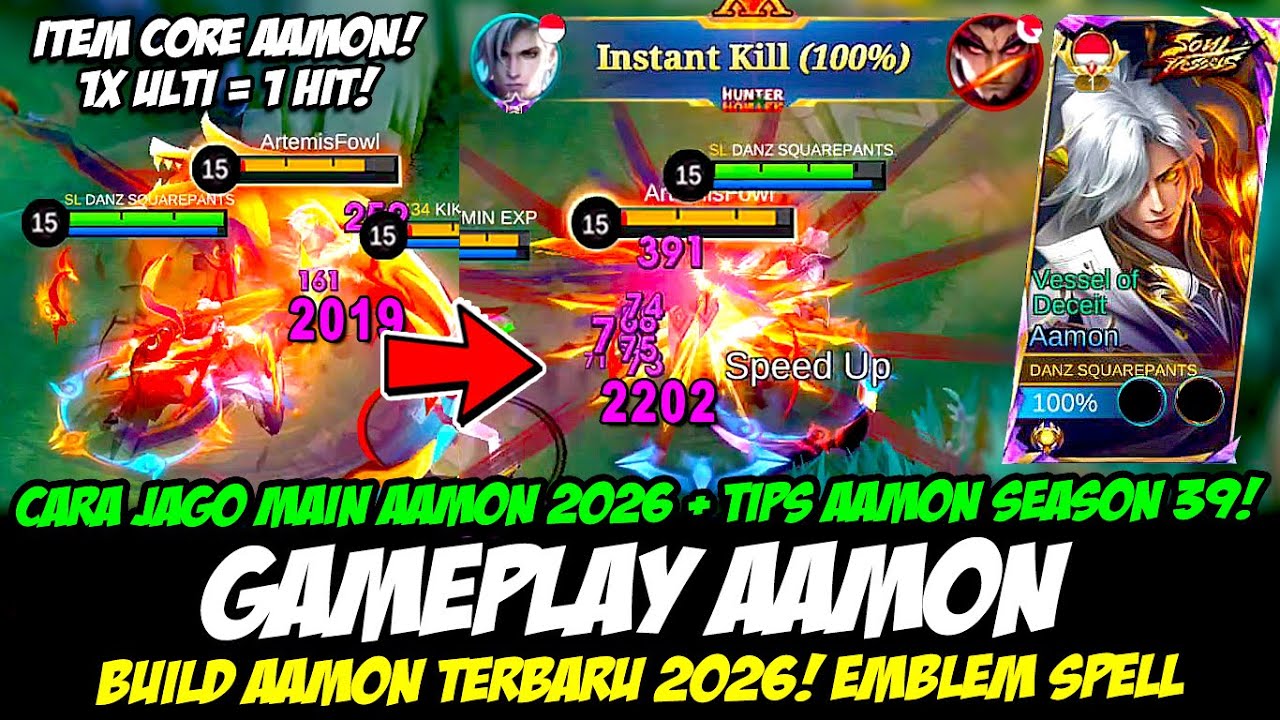 CARA JAGO MAIN AAMON 2026 + TIPS AAMON SEASON 39❗BUILD AAMON TERBARU 2026❗GAMEPLAY AAMON TOP GLOBAL