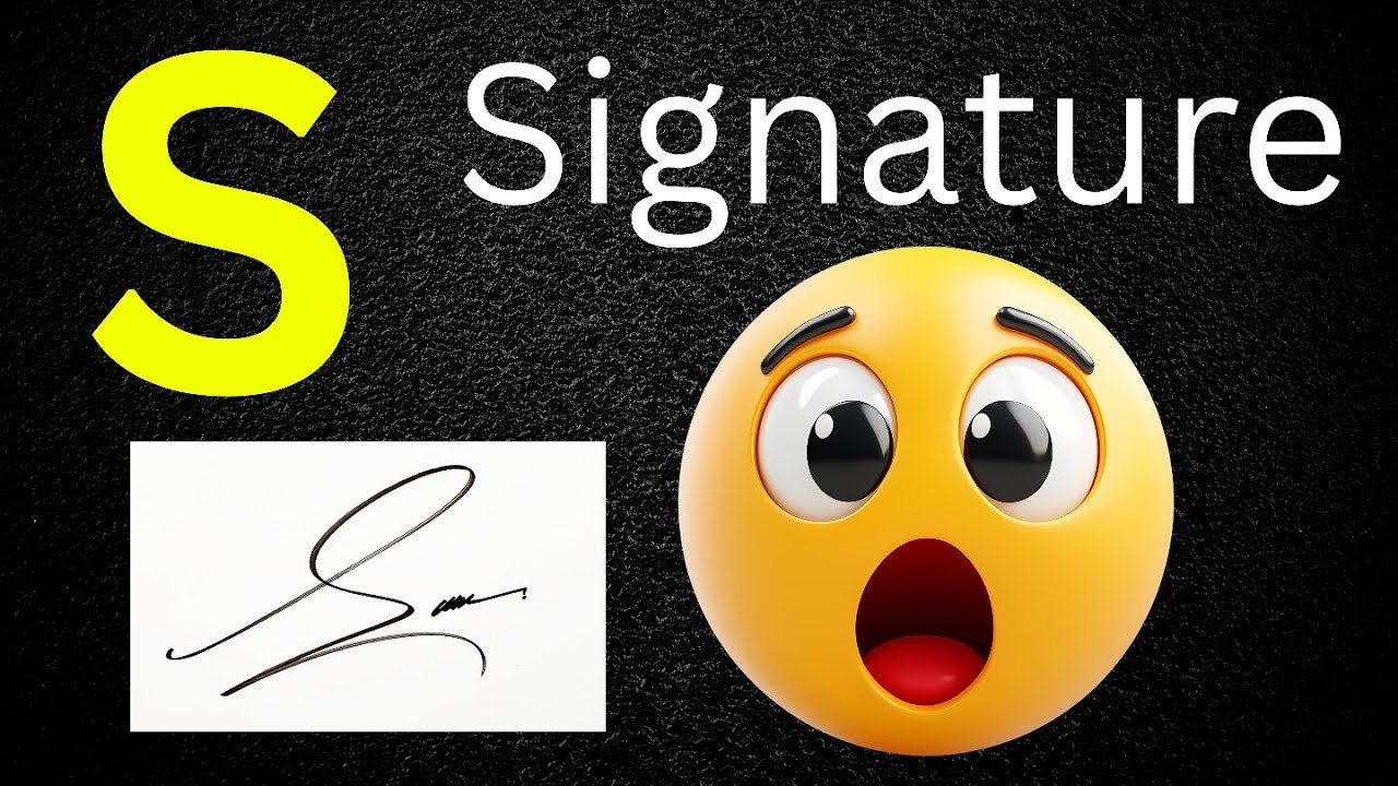 Creative S signature style | S name signature style |  Signature style of my name S