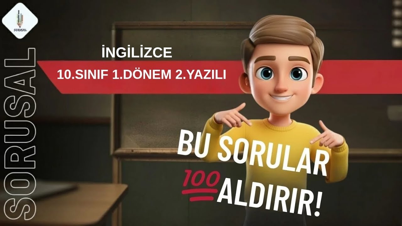 10.SINIF İNGİLİZCE 1.DÖNEM 2.YAZILI 