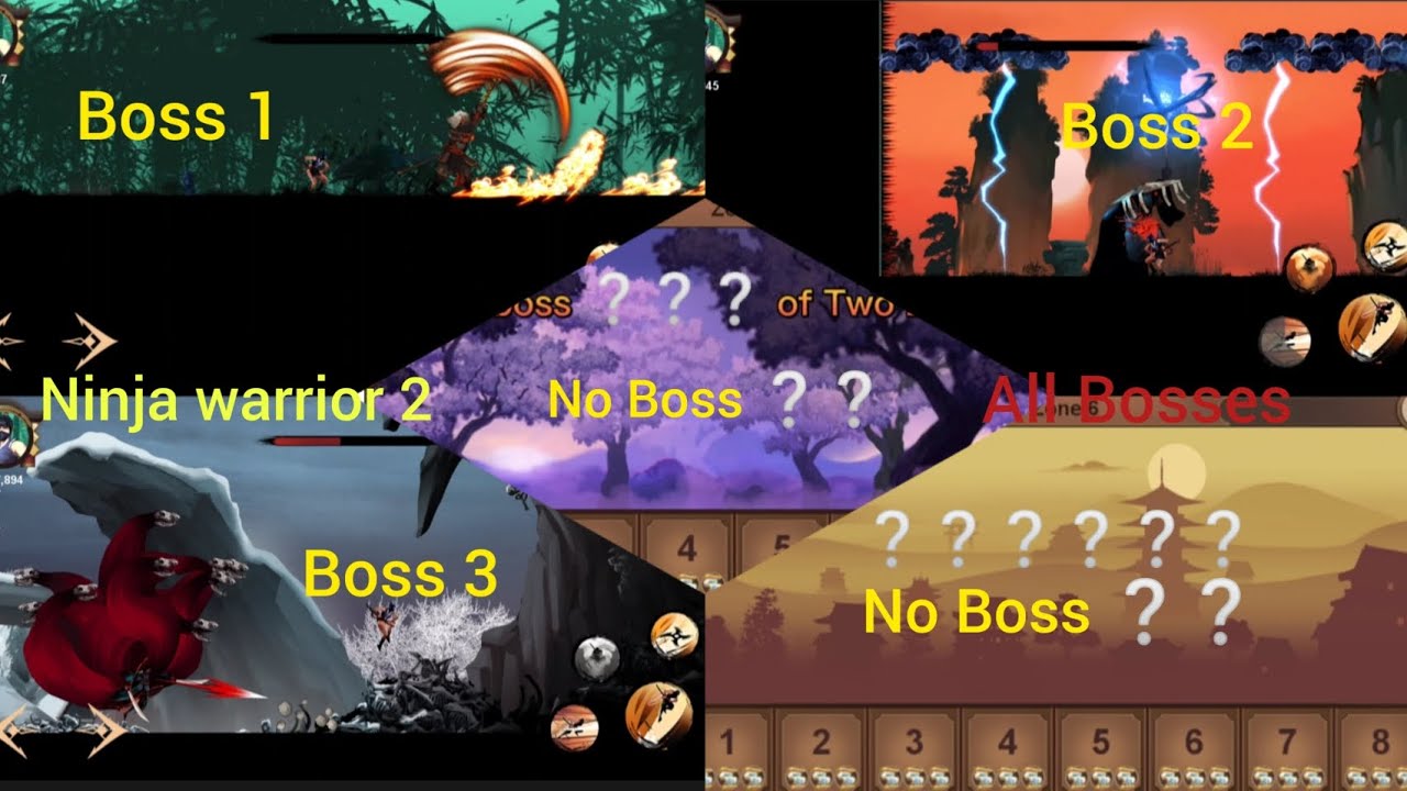 Ninja warrior 2 All Bosses All zone Boss 