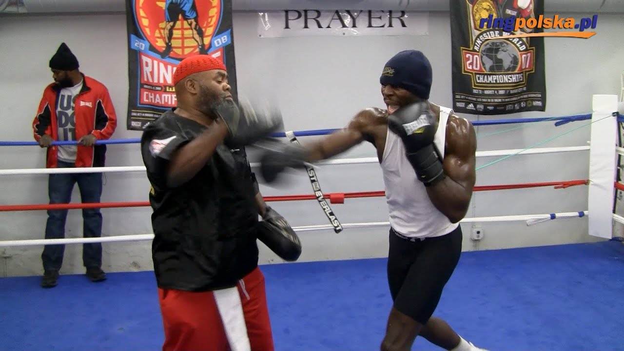 Adamek - Cunningham: Steve Cunningham Mitt Work with Naazim Richardson