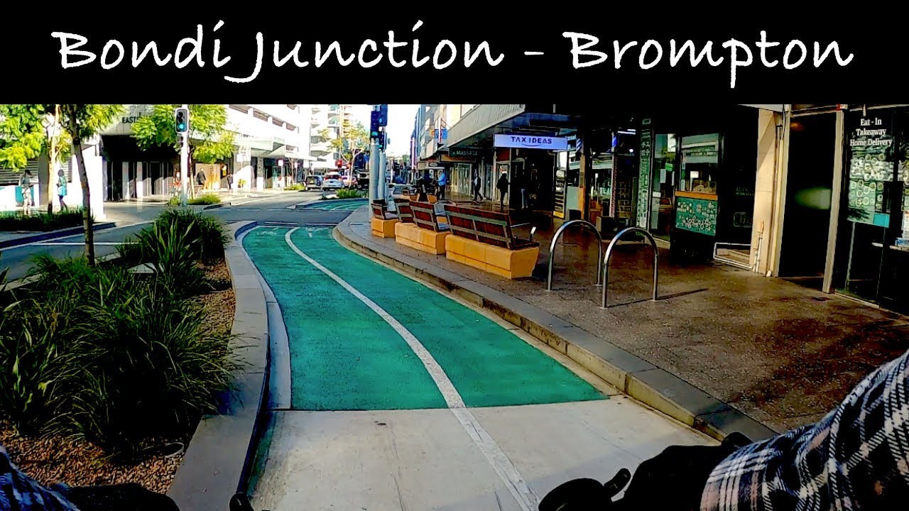 Brompton ride to check out the new cycle path at Bondi Junction #bromptonbicycle