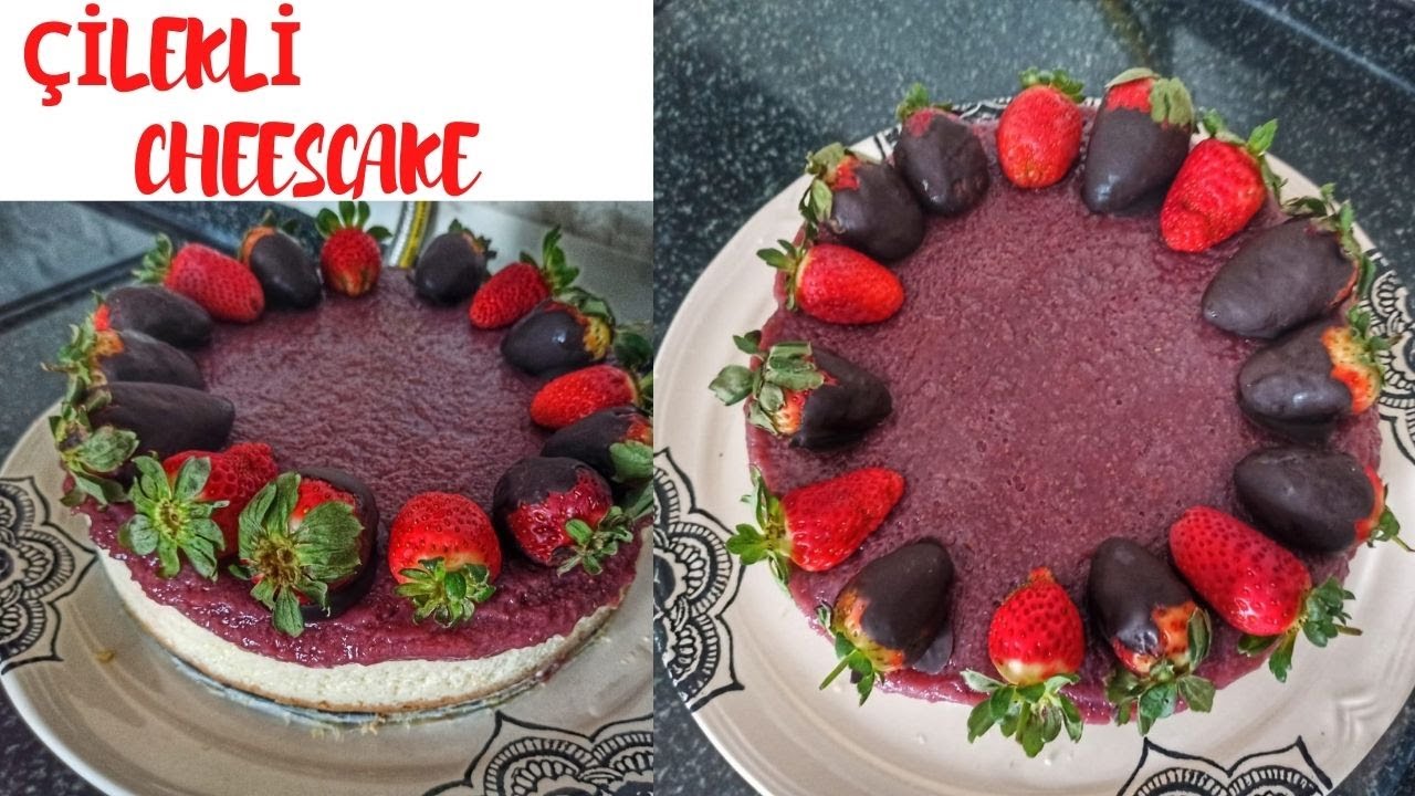 TADINA BAKINCA VAZGEÇEMEYECEĞİNİZ ÇİLEKLİ CHEESCAKE TARİFİM