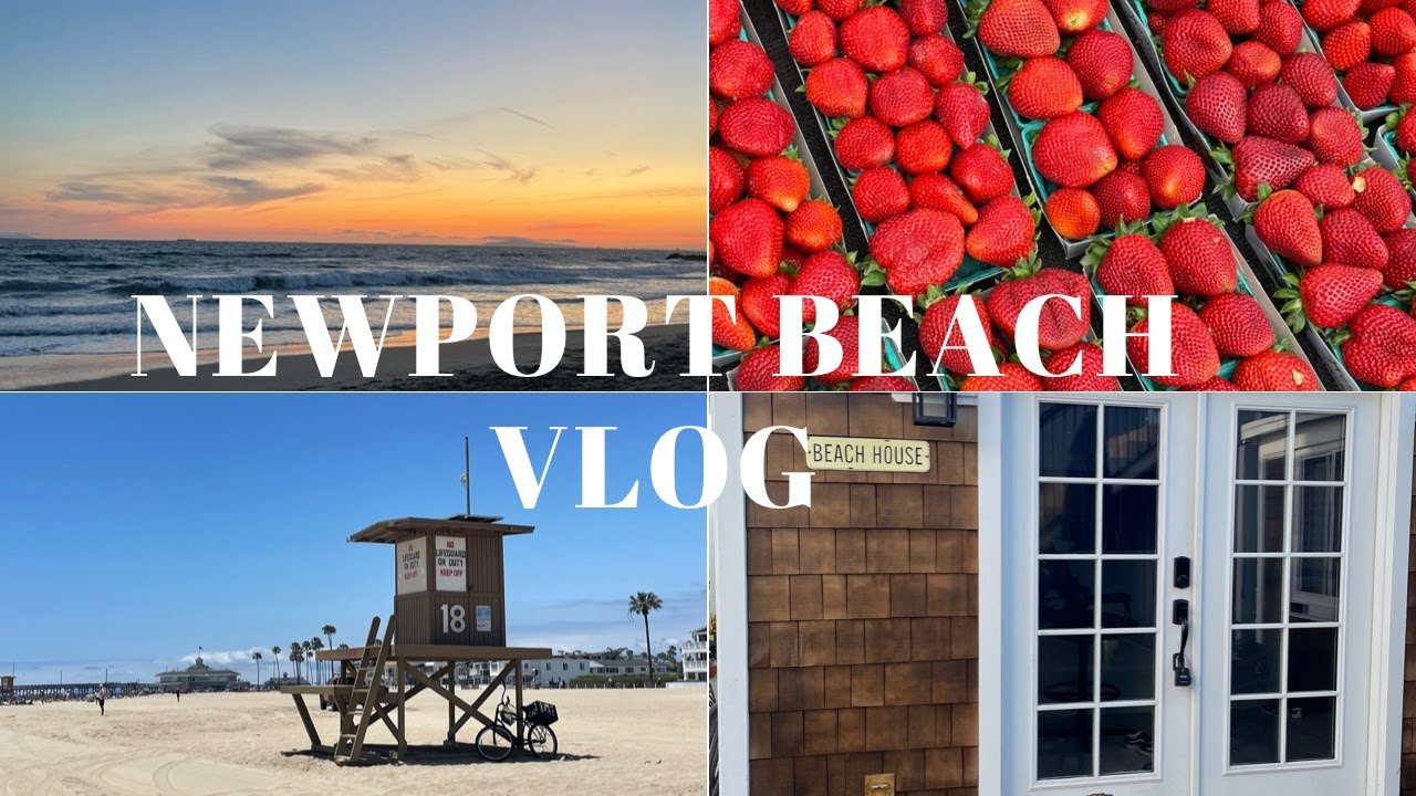 NEWPORT BEACH VLOG | newport beach, ca + relaxing beach days + sick on vacation