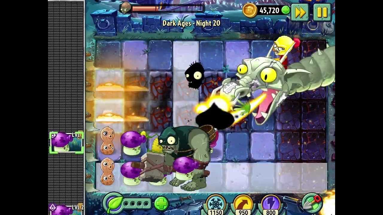 Dark ages final boss completed (PizzaMsM) Plants vs zombies 2 | Level 20 dark ages