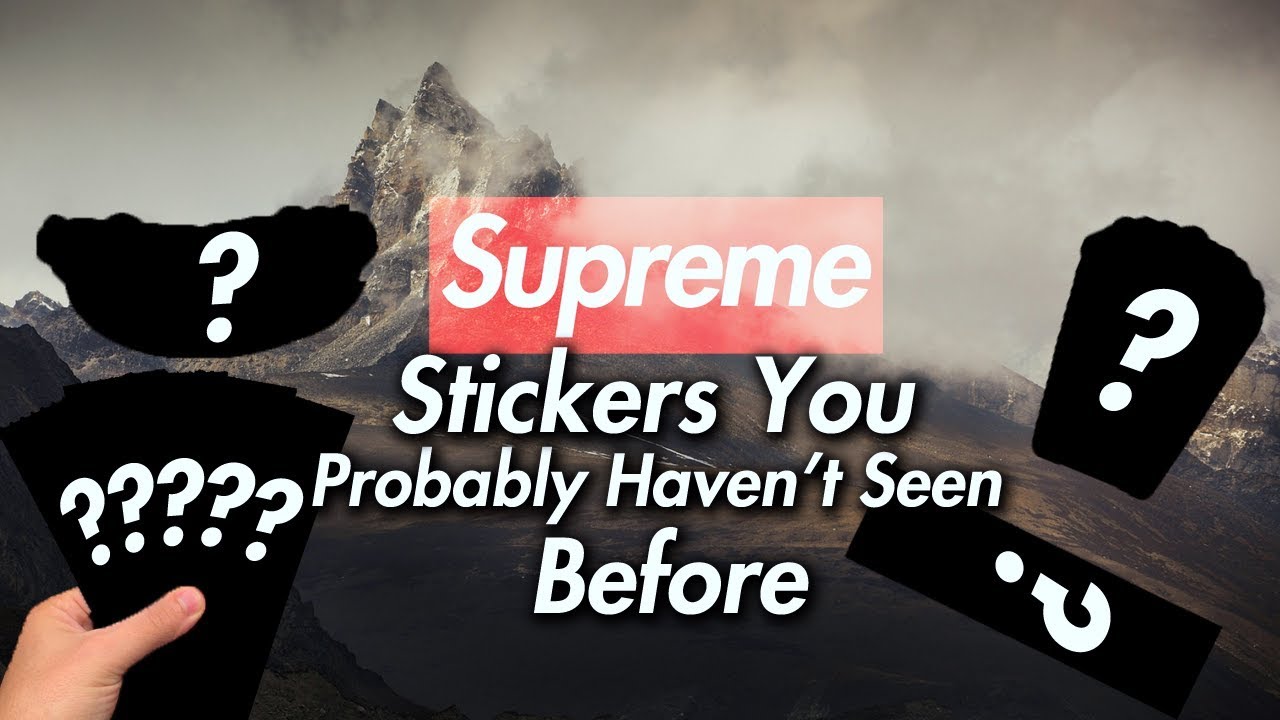 Supreme Stickers You Probably Haven't Seen Before