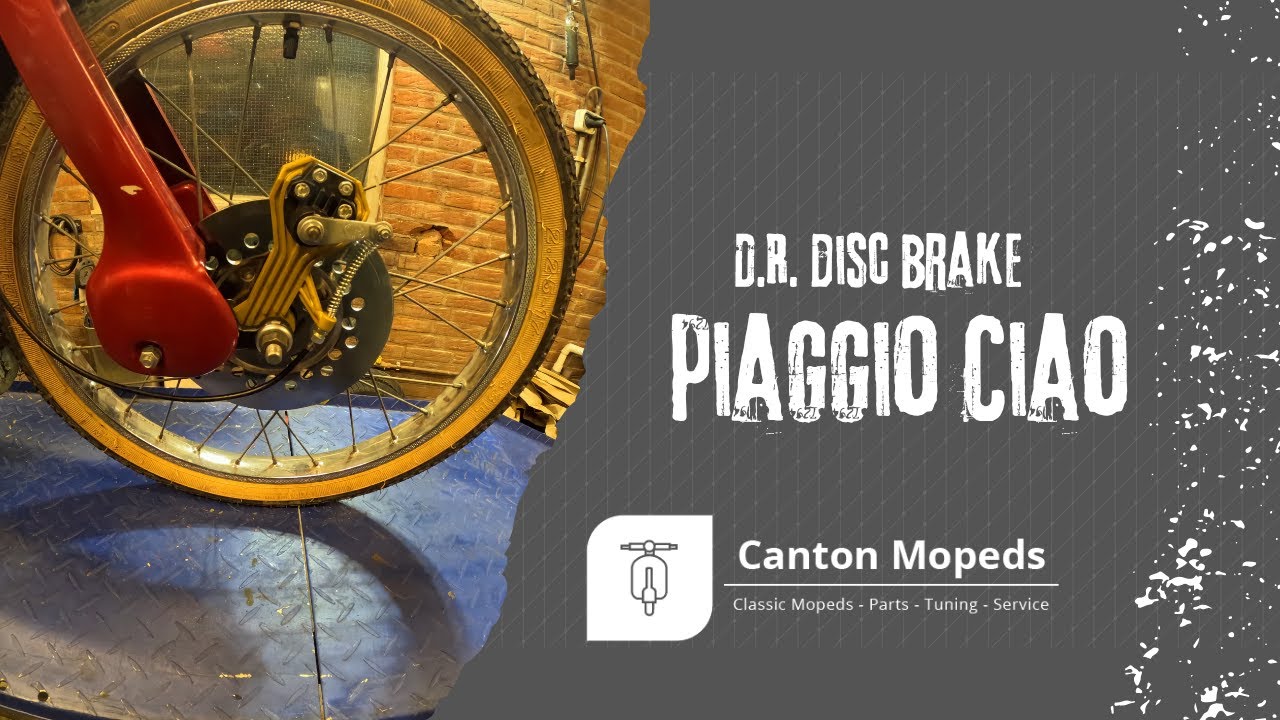The original D.R. disc brake for Piaggio Ciao