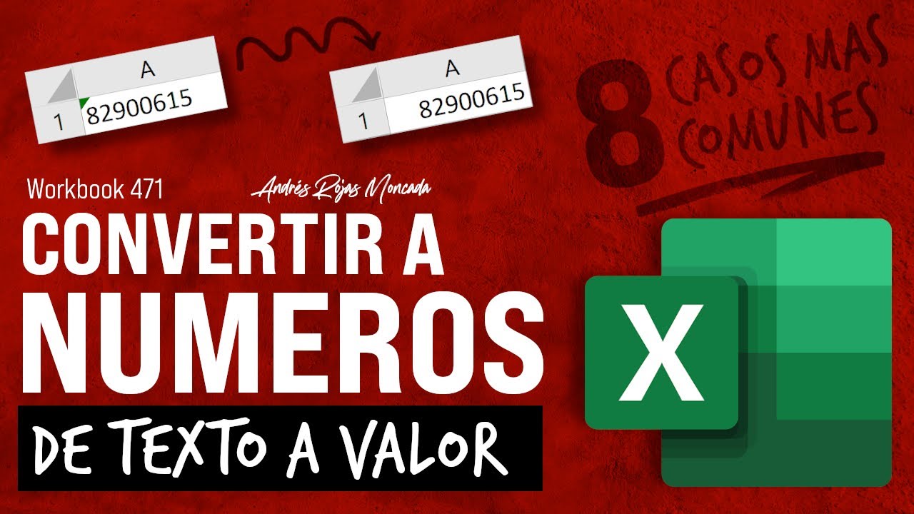 Convertir NÚMEROS COMO TEXTO a NÚMEROS COMO VALOR - 8 casos más comunes