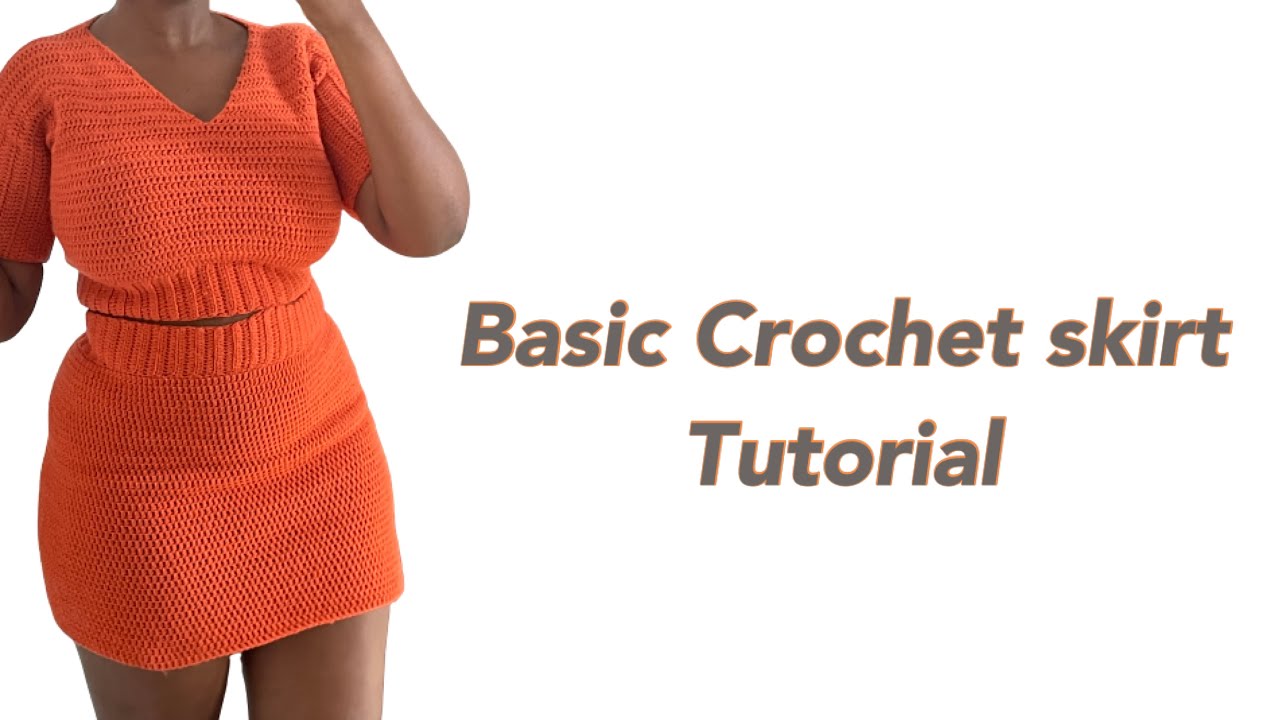 Easy Crochet skirt/ well fitted crochet skirt/ No seam crochet tips skirt tutorial |Mihankushea