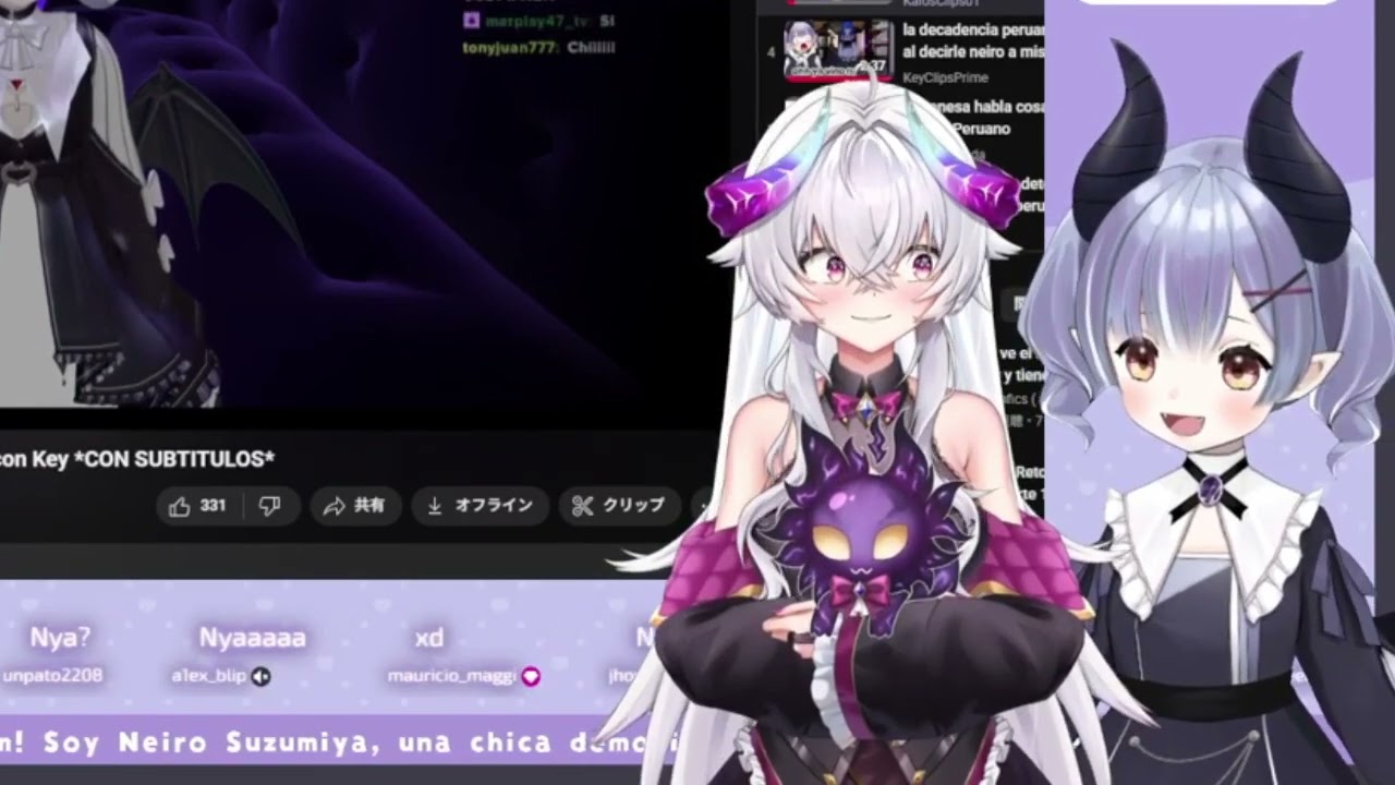 Ayaka y Neiro reaccionan a la declaración de amor de Neirita 💖(primer clip del canal)