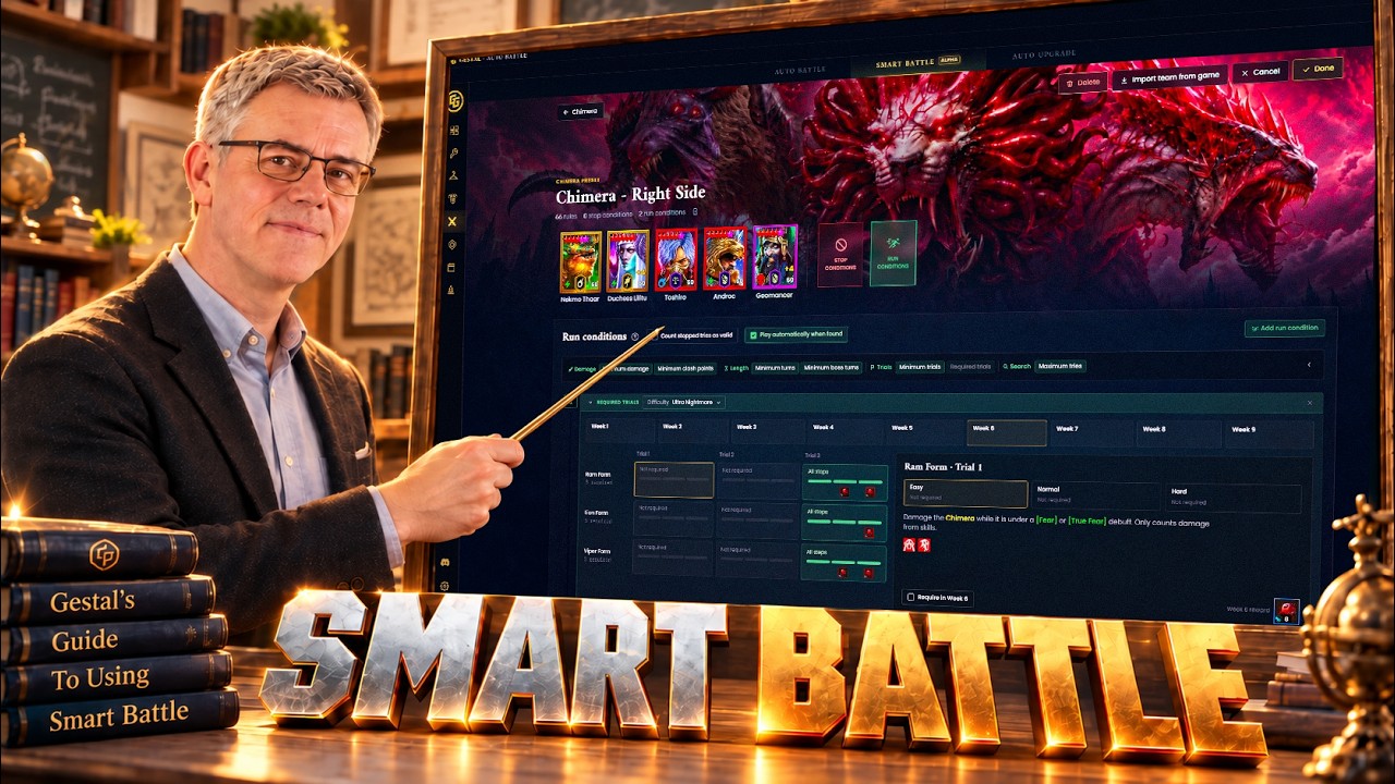 Increase your damage with Smart Battle on Gestal Desktop || Raid: Shadow Legends