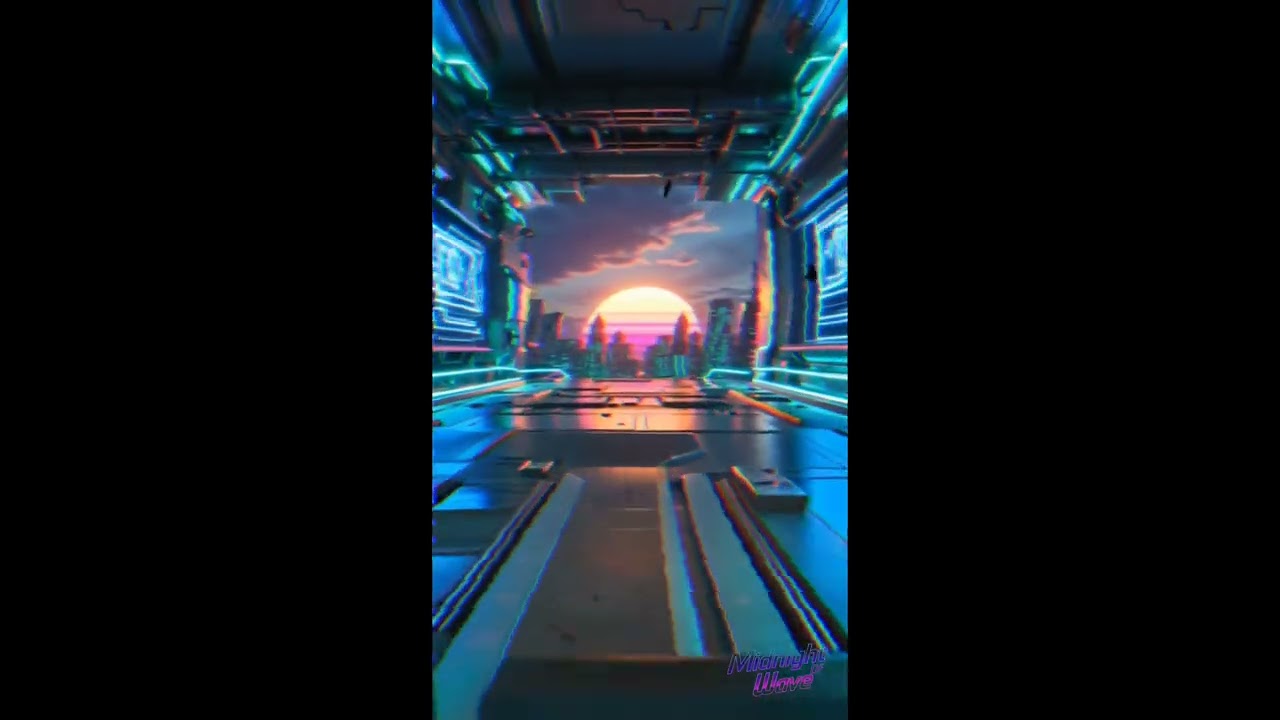 Neon Coastline - Vaporwave