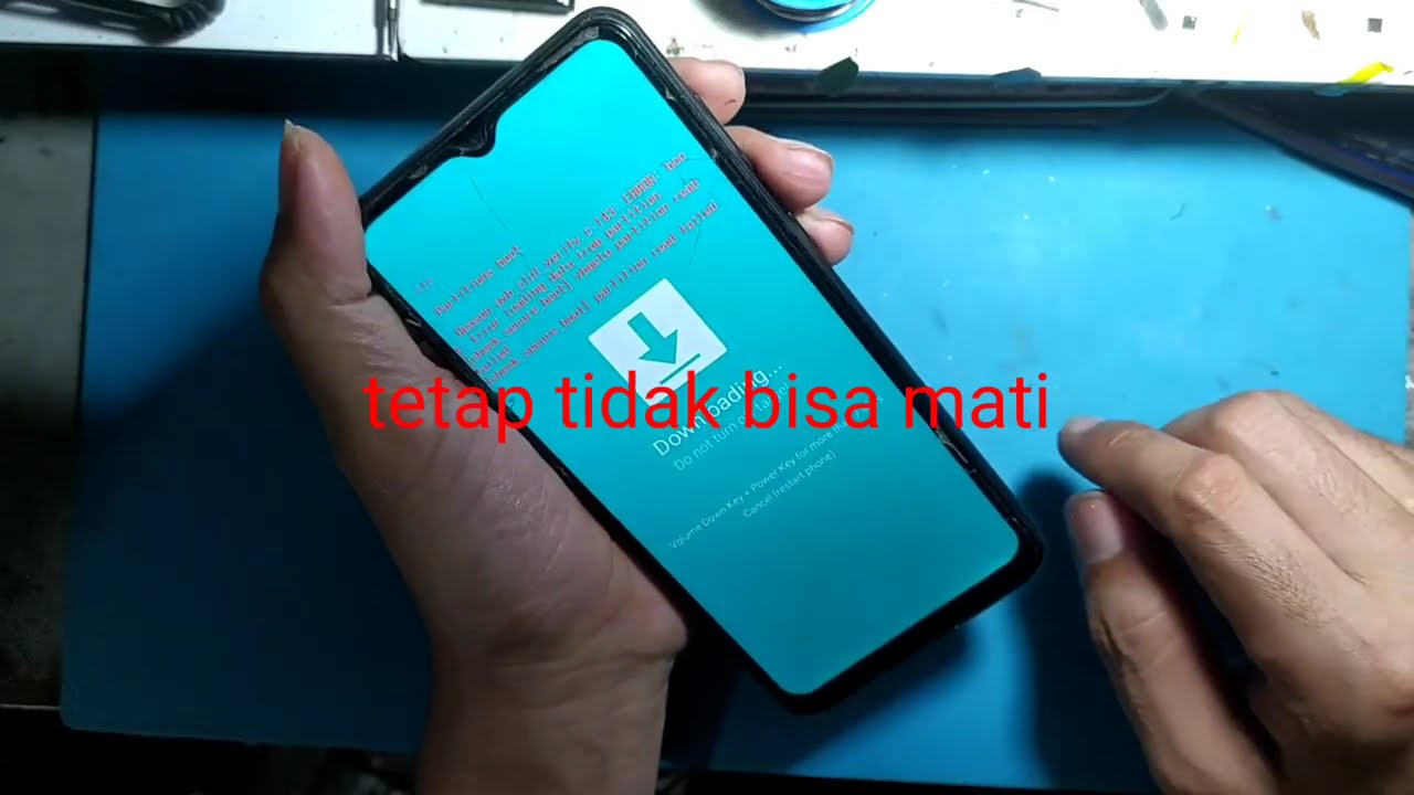 Samsung galaxy a02 sistem error' tidak bisa di matikan