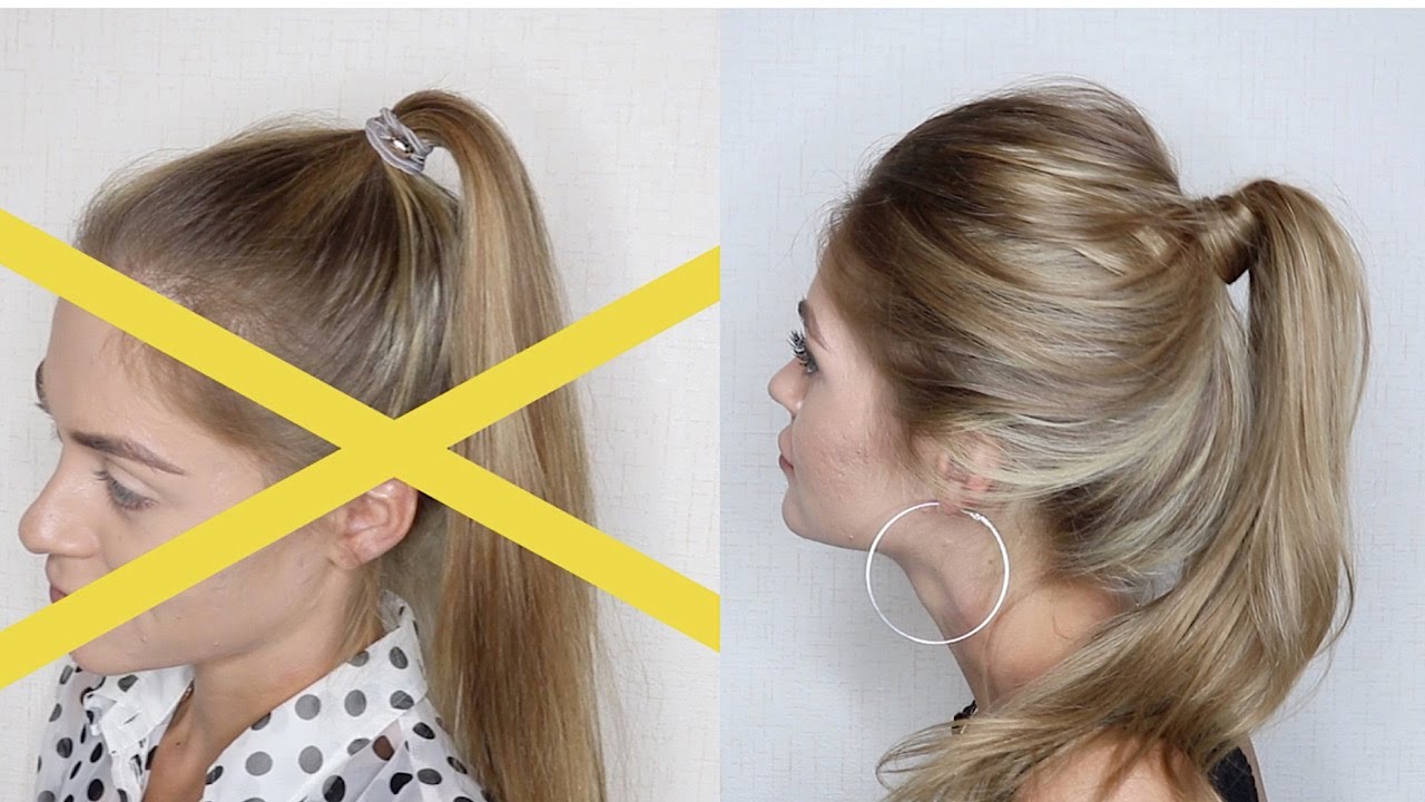 КАК СДЕЛАТЬ ОБЪЕМНЫЙ КРАСИВЫЙ ХВОСТ ВМЕСТО ОБЫЧНОГО? | HOW TO: VOLUME PONYTAIL TUTORIAL