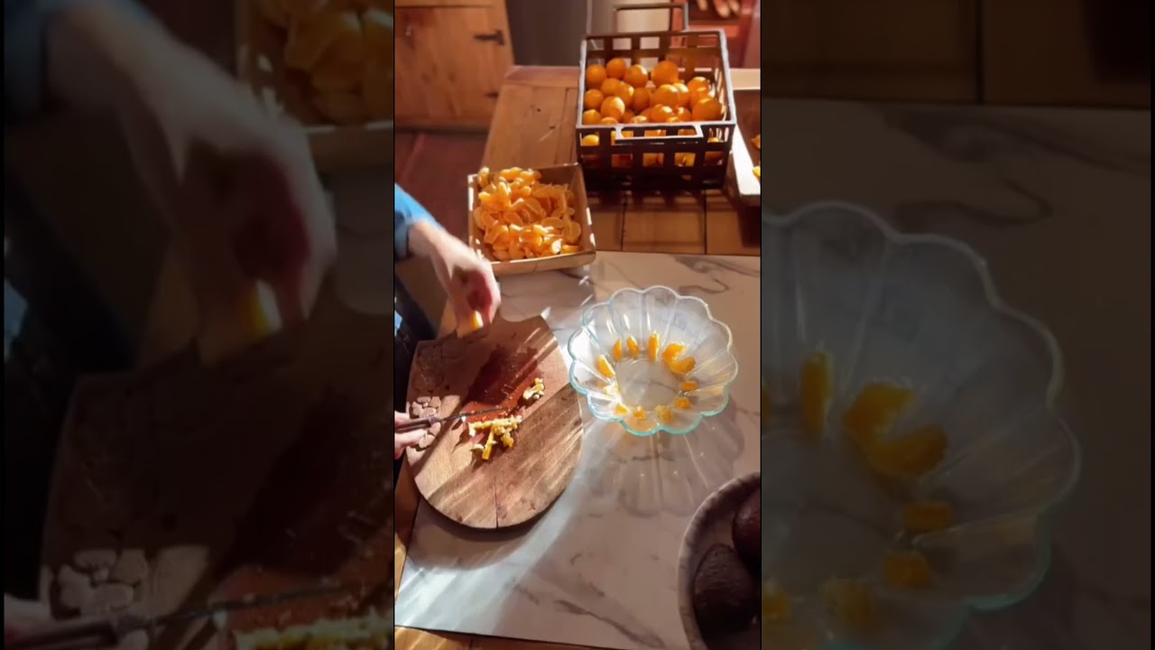🥧 AGUSTINA CHERRI prepar&oacute; un S&uacute;per bud&iacute;n de mandarinas🧑&zwj;🍳 #agustinacherri