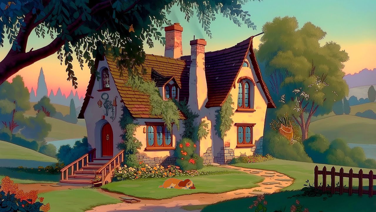 Cozy Cottage Core ✨| Vintage Soft String Music | Disney ambience | Read, Relax, Study