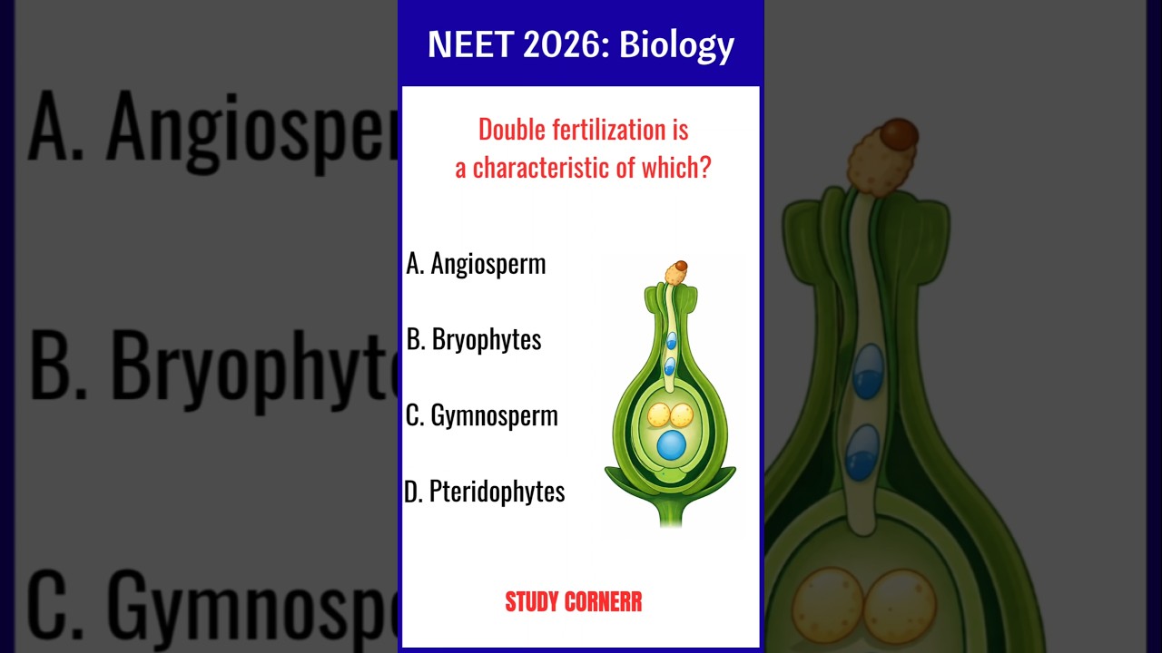 Biology Important Questions for NEET 2026 | Biology MCQ 2026 | NEET MCQ 2026 | Biology MCQ KCET 2025