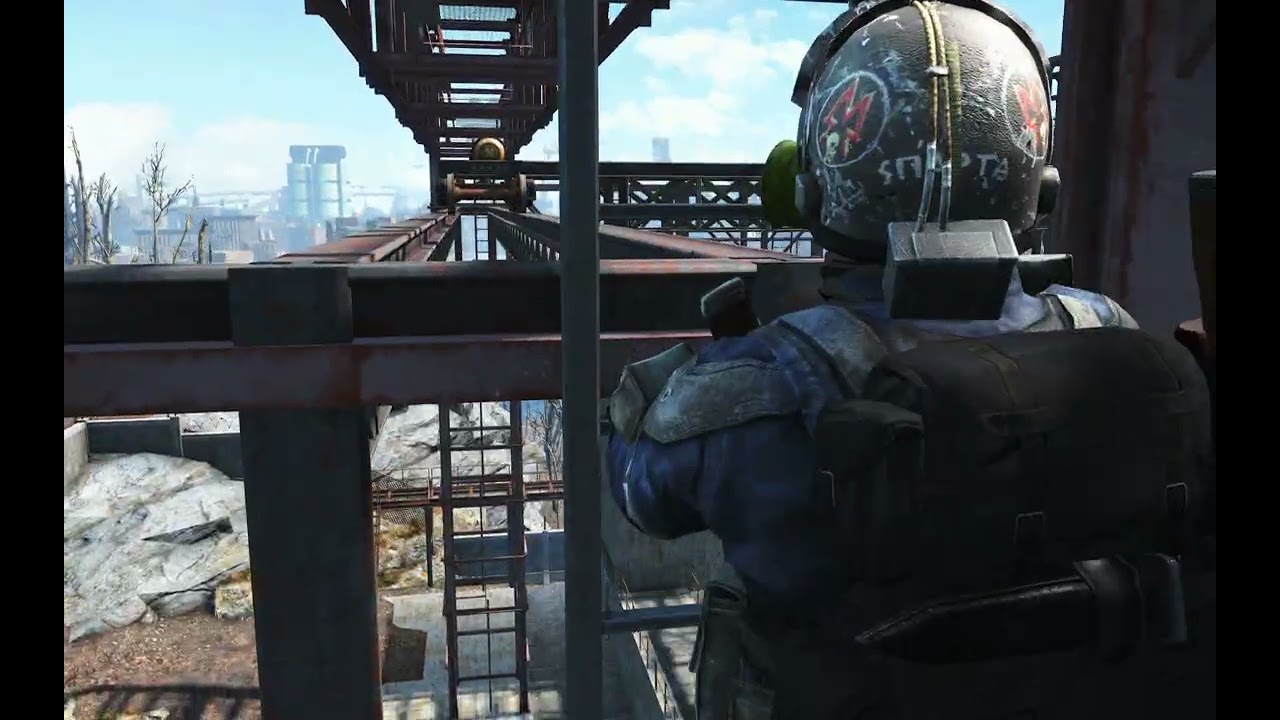 Fallout 4 Oberland station, with Metro LL armored train