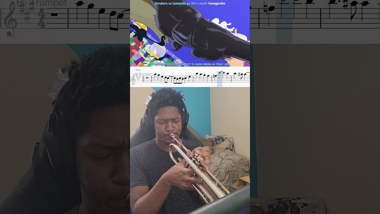 How to play One Piece Egghead OP26 on trumpet! #animecover #onepiece #eggheadopening #trumpetplayer