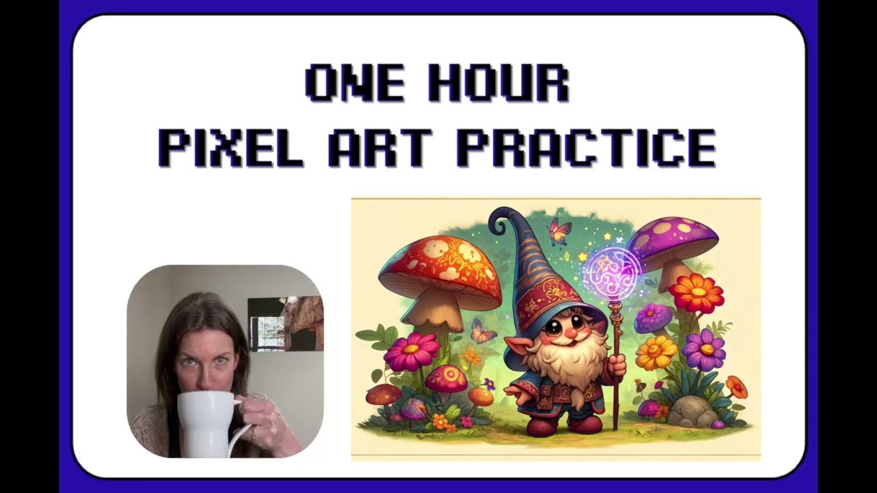 No. 9 Pixel Art Practice 10: Gnome 32x32 Pixels (Timelapse)