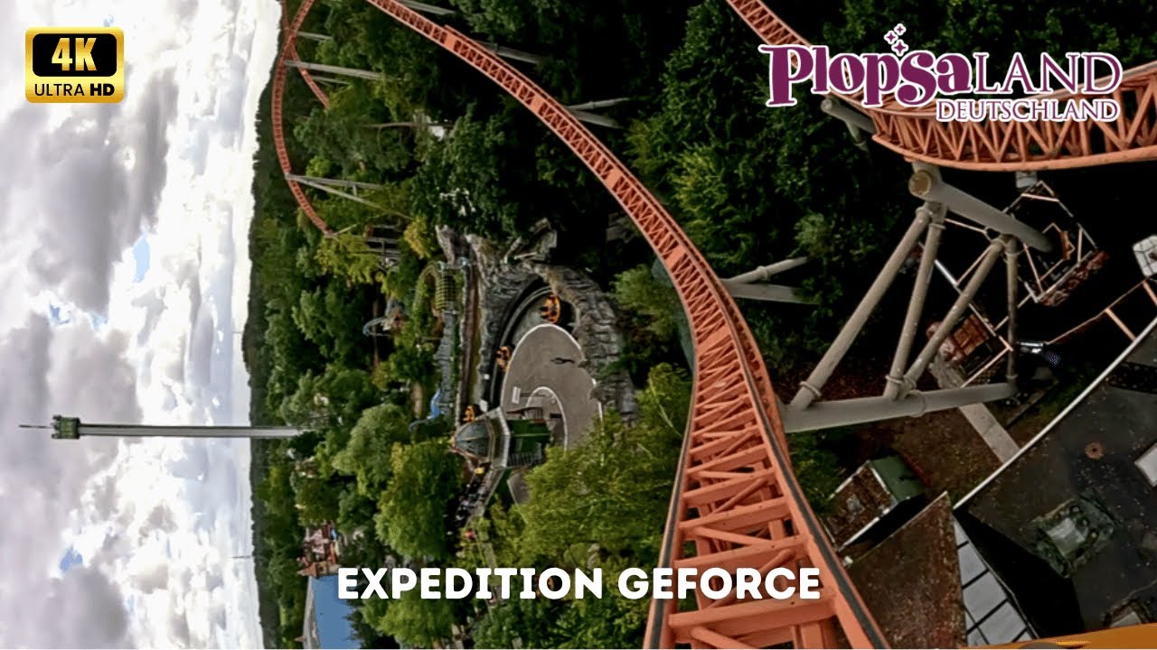 Expedition GeForce 4K On Ride POV - Plopsaland Deutschland