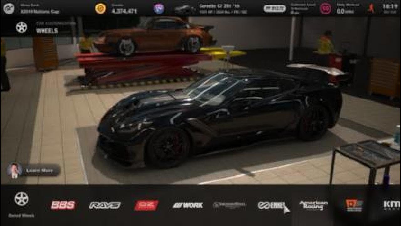 Corvette C7 Zr1 Drag Tune Gt7 bluemoon