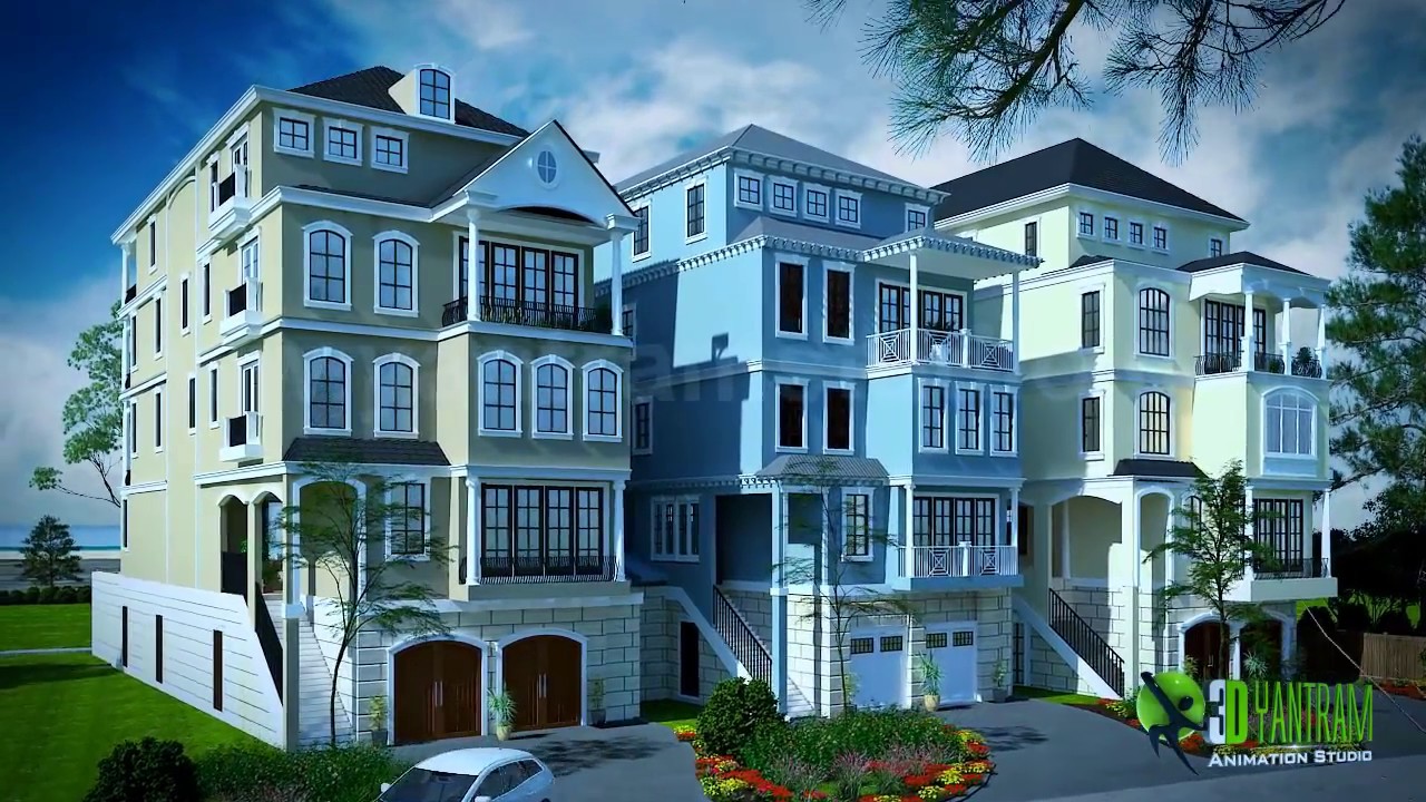 Beach Side Architectural Exterior Apartment Walkthough | Modern Interior Design Concept