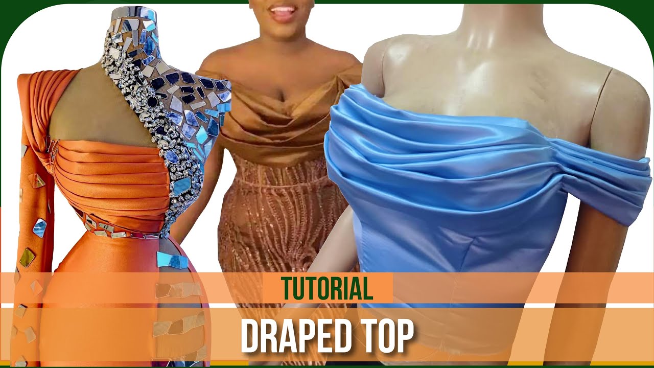 How to Drape Off Shoulder Blouse with Sleeve
