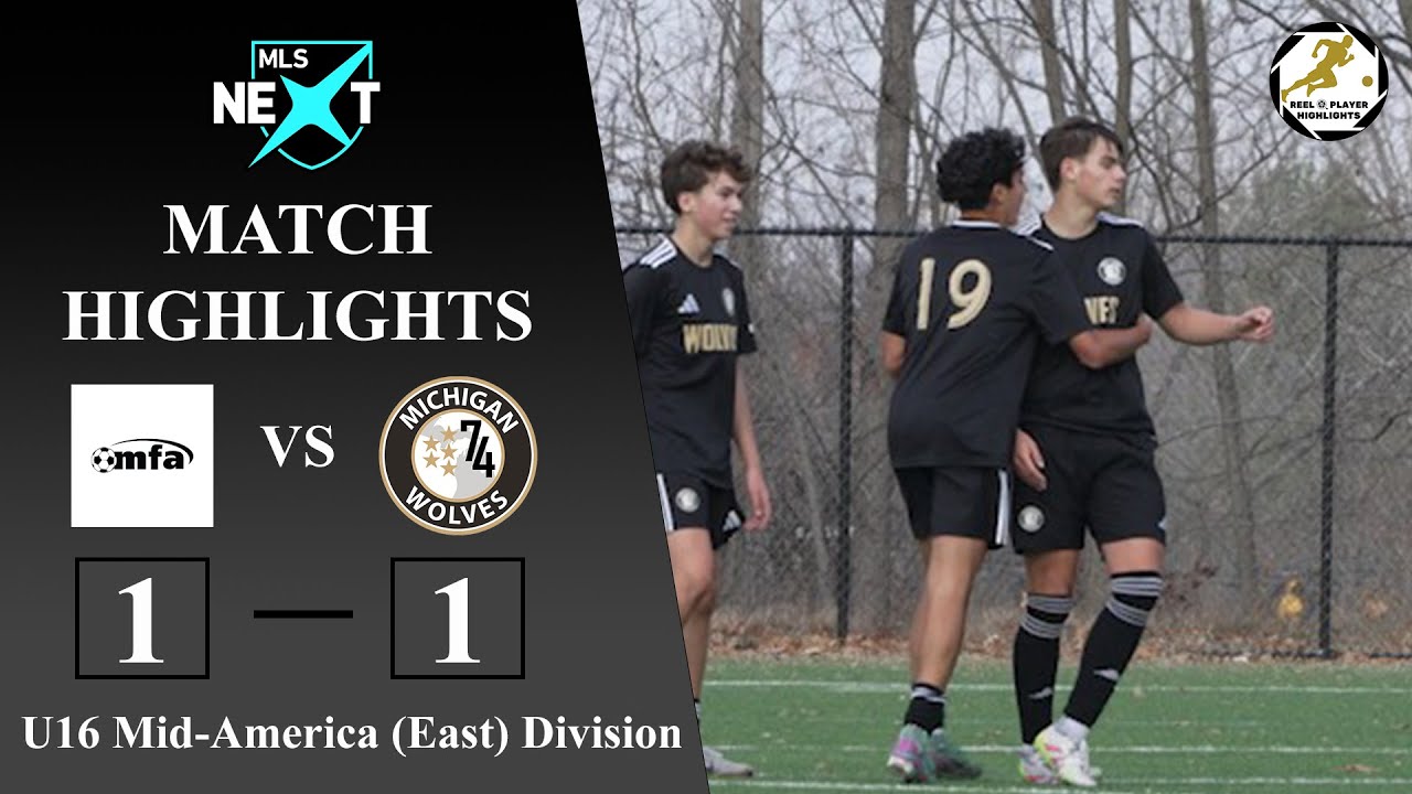 (90 in 6) MLS NEXT U16 Match Highlights: Michigan Futbol Academy vs Michigan Wolves