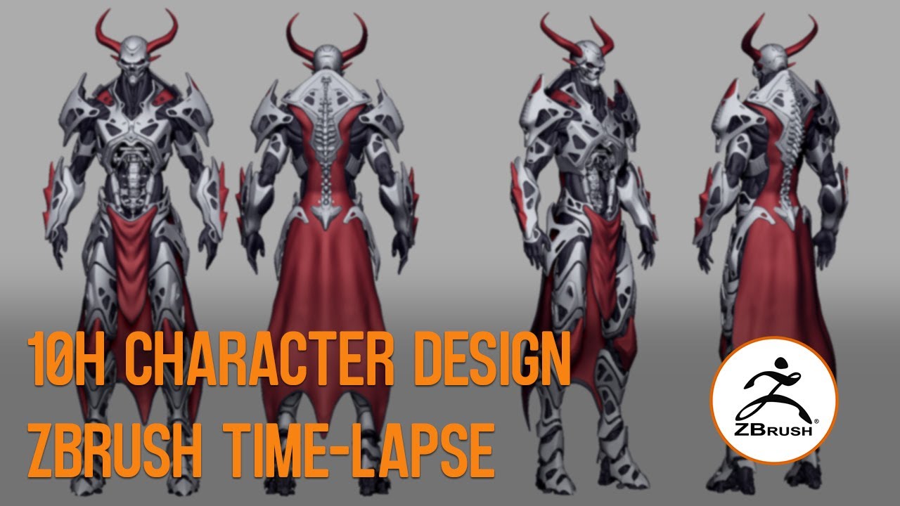 10h Zbrush Character Design Time-lapse
