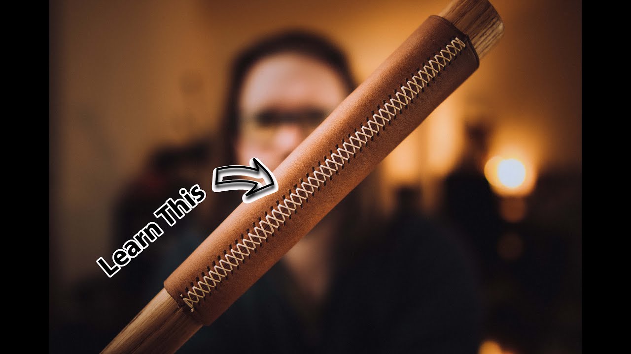 Learn To Cross Stitch Leather - Tutorial - The World's Most Famous Stitch  // Will Hodges