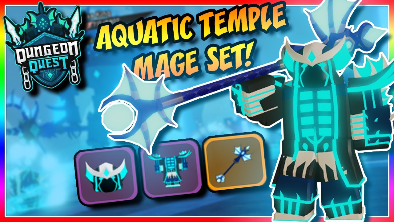 *NEW* AQUATIC TEMPLE MAGE NIGHTMARE SET! | Dungeon Quest [Roblox]