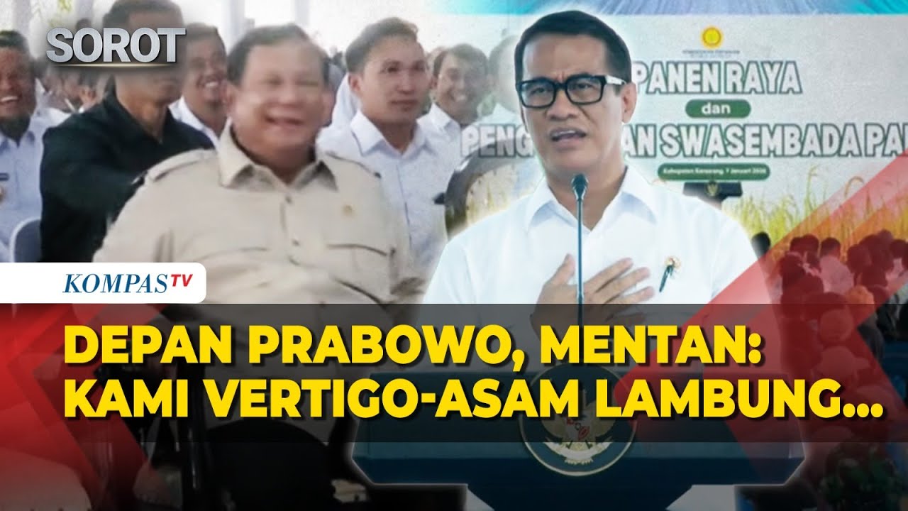 [FULL] Ngakak! Depan Presiden Prabowo, Mentan Amran Ngaku Vertigo-Laporkan Target Swasembada Pangan