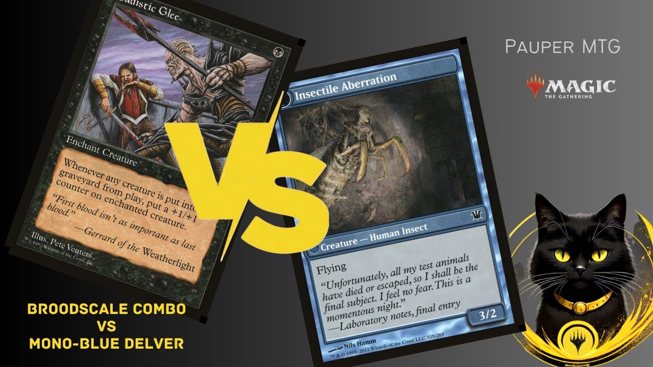 Broodscale Combo Vs Mono Blue Delver [Pauper Gameplay]