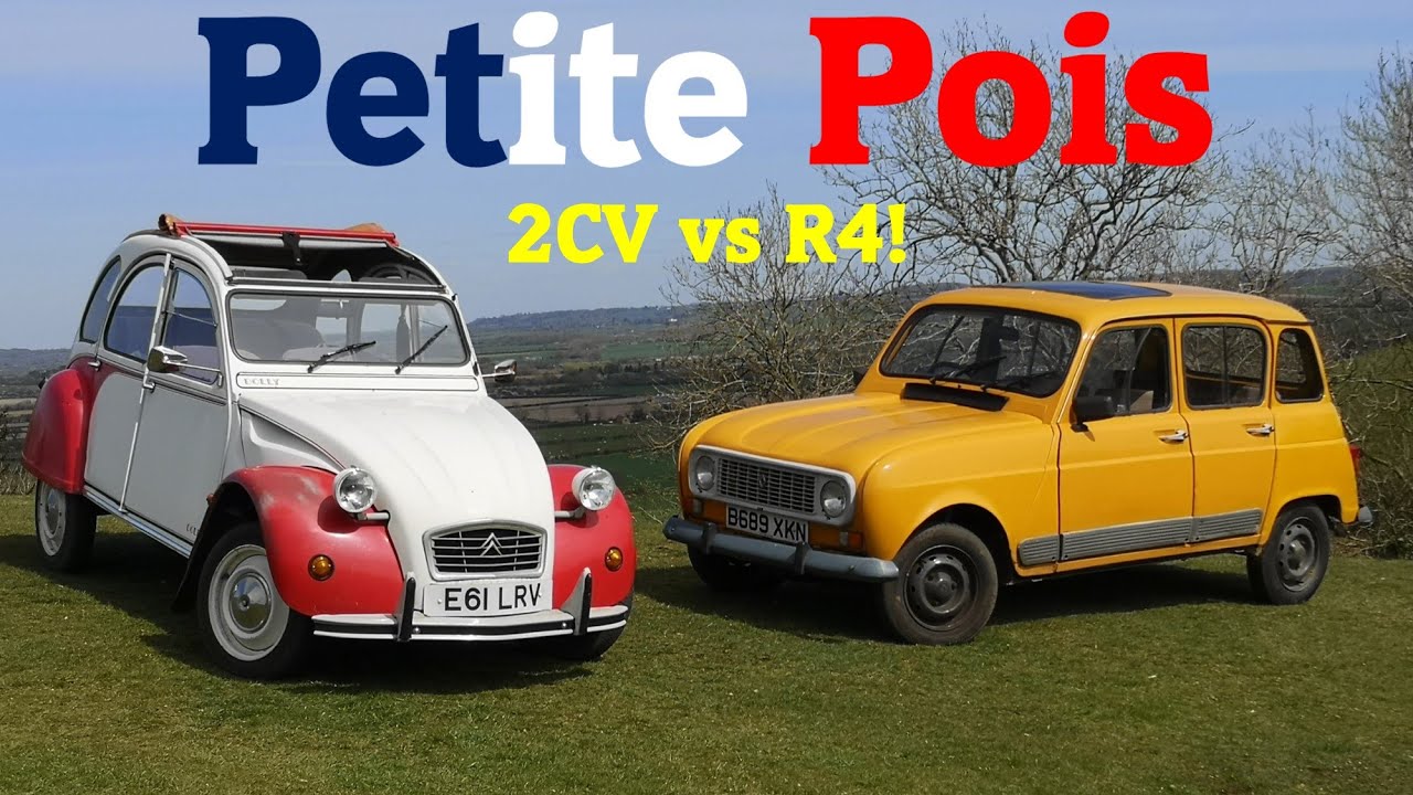 Citroën 2CV vs Renault 4 - French People's Car Fight! (1988 2CV6 Dolly & 1985 R4 GTL Road Test)
