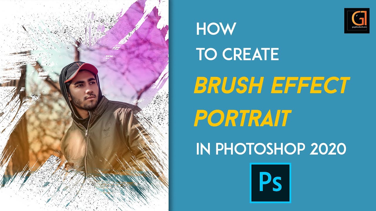 Portrait With Brush Effects Tutorial | Using Layer Mask |  Photo Editing 2020
