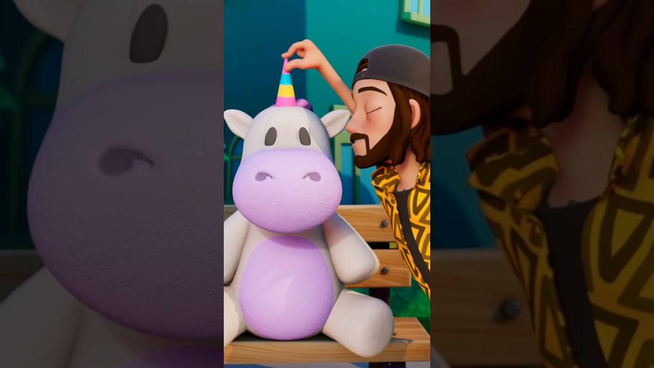 BEAUTiFUL DAY in the NEiGHBORHOOD!! New neighbor cartoon with Adley & Niko! Unicorn Mayor #shorts