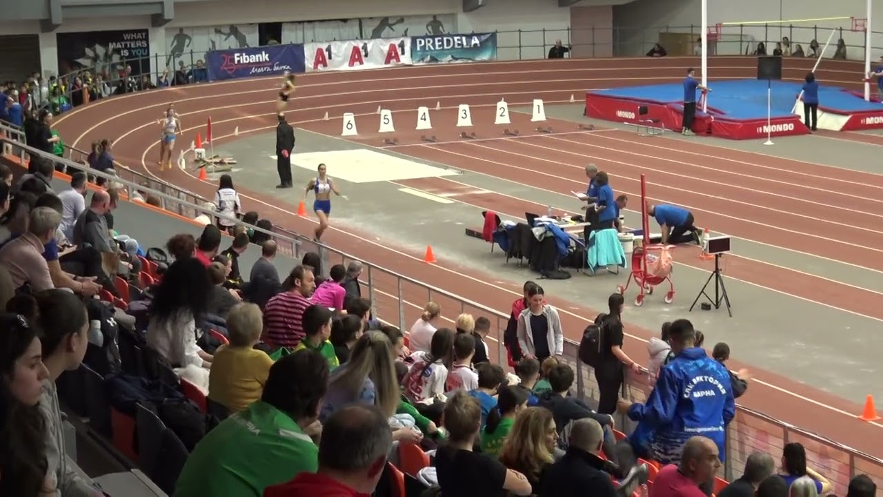400m Women, Final, National U18 Indoor Championships 2025, Sofia BUL