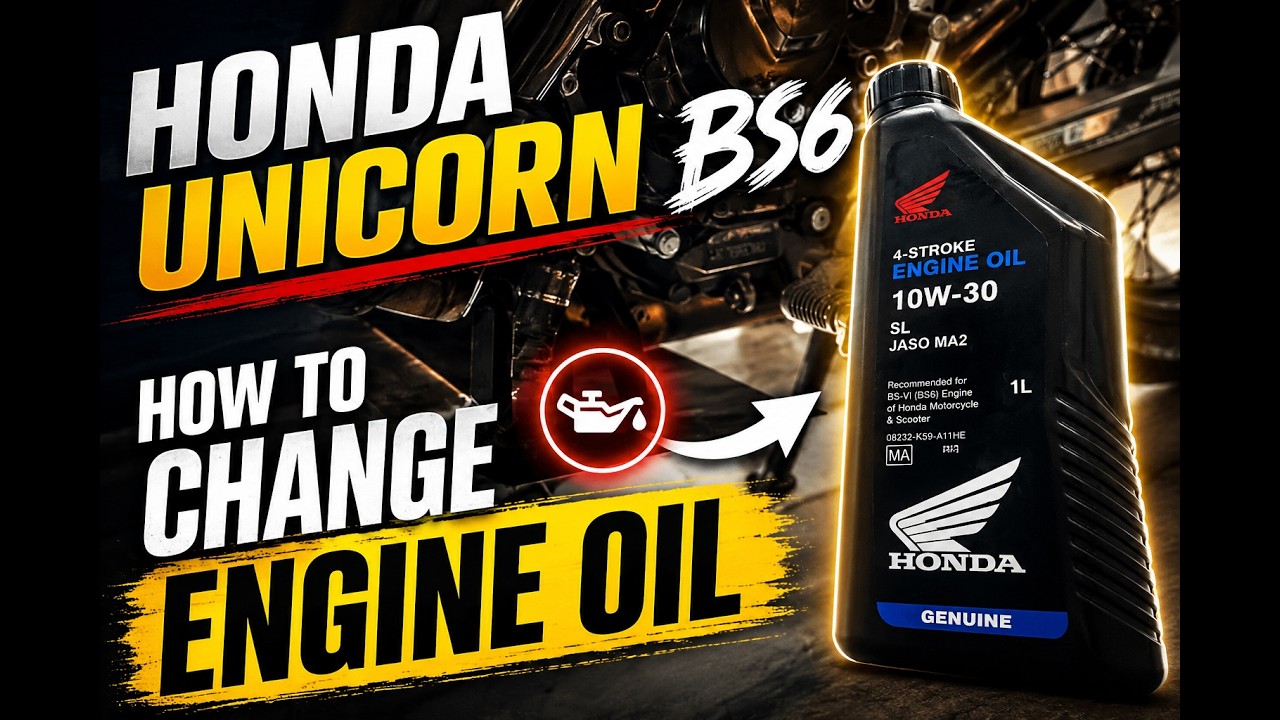Как заменить моторное масло? | Honda Unicorn BS6 2023 | Защита двигателя для Honda Unicorn BS6 2023