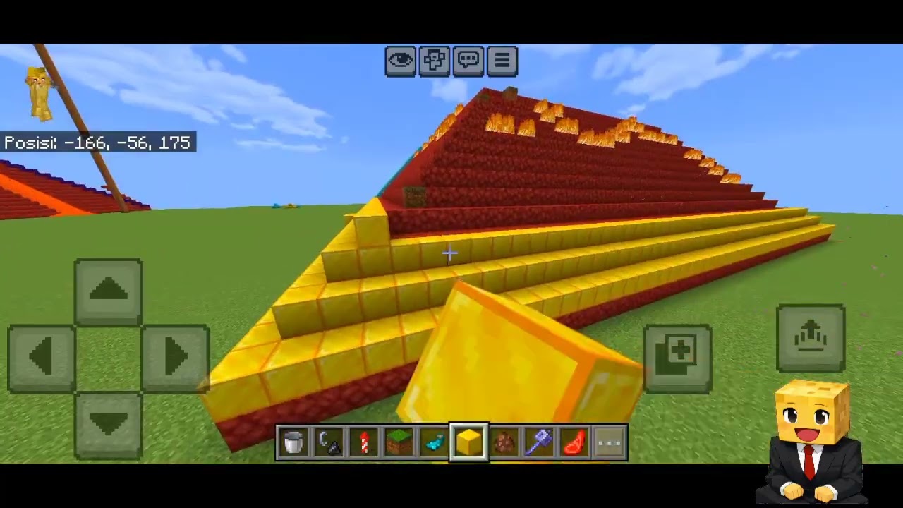 Ngebulld Piramida di Minecraft||gold#minecraft 