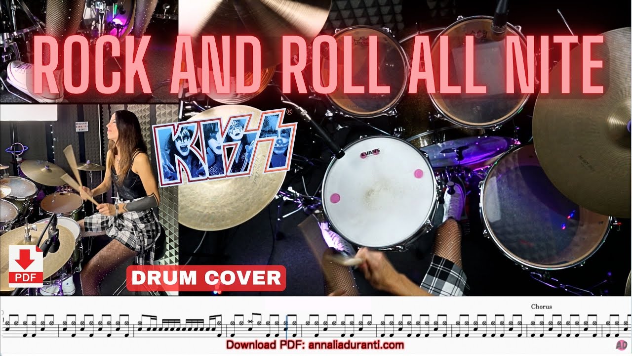 Rock And Roll All Nite - Kiss - Drum Cover (Drum Score)
