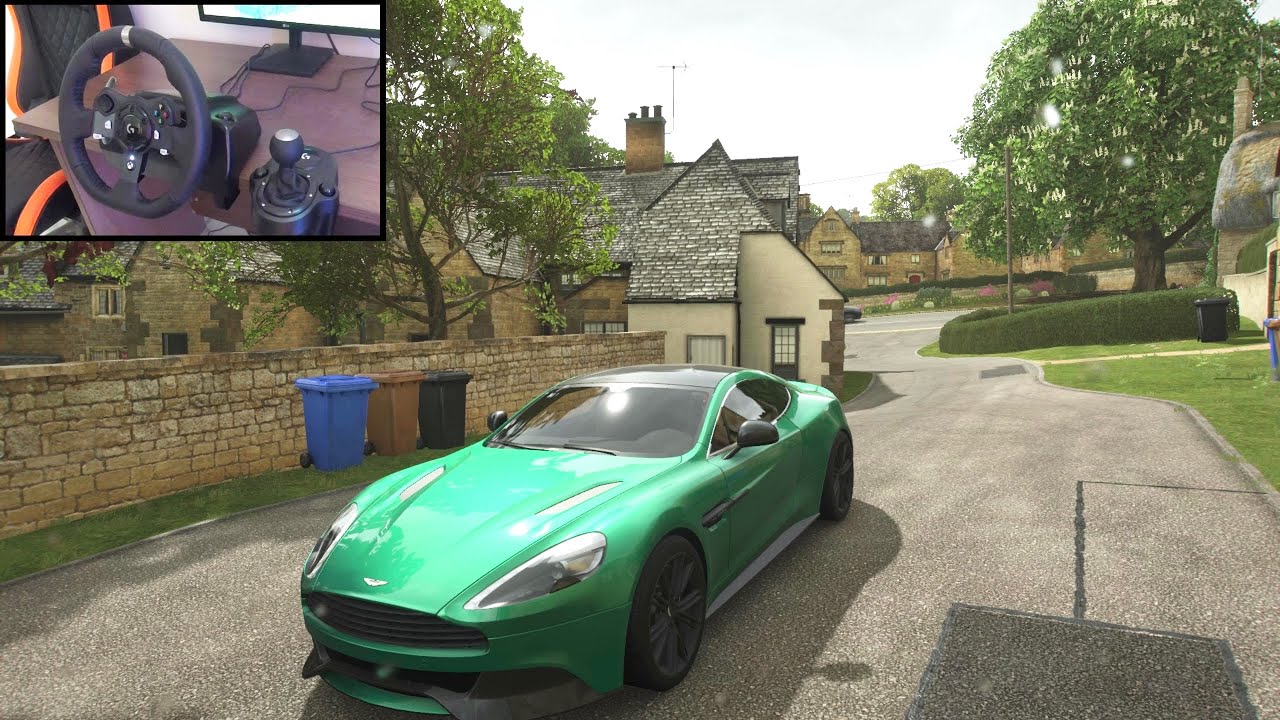 Aston Martin Vanquish - Forza Horizon 4 | Logitech g920 gameplay
