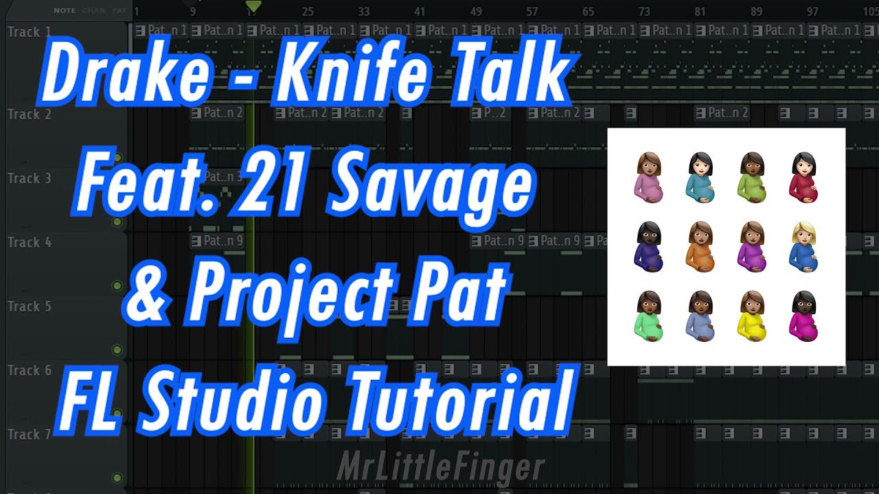 [Free FLP] Drake Knife Talk Ft. 21 Savage & Project Pat FL Studio Tutorial (Remake)